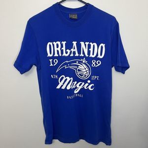 Orlando Magic Vintage T Shirt 1990s Large Blue Camp David Est. 1989 Shaq VGCond